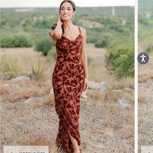 Revelry Skye Floral Burnout Bridesmaid Dress